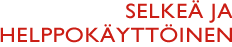 Selkeä ja helppokäyttöinen